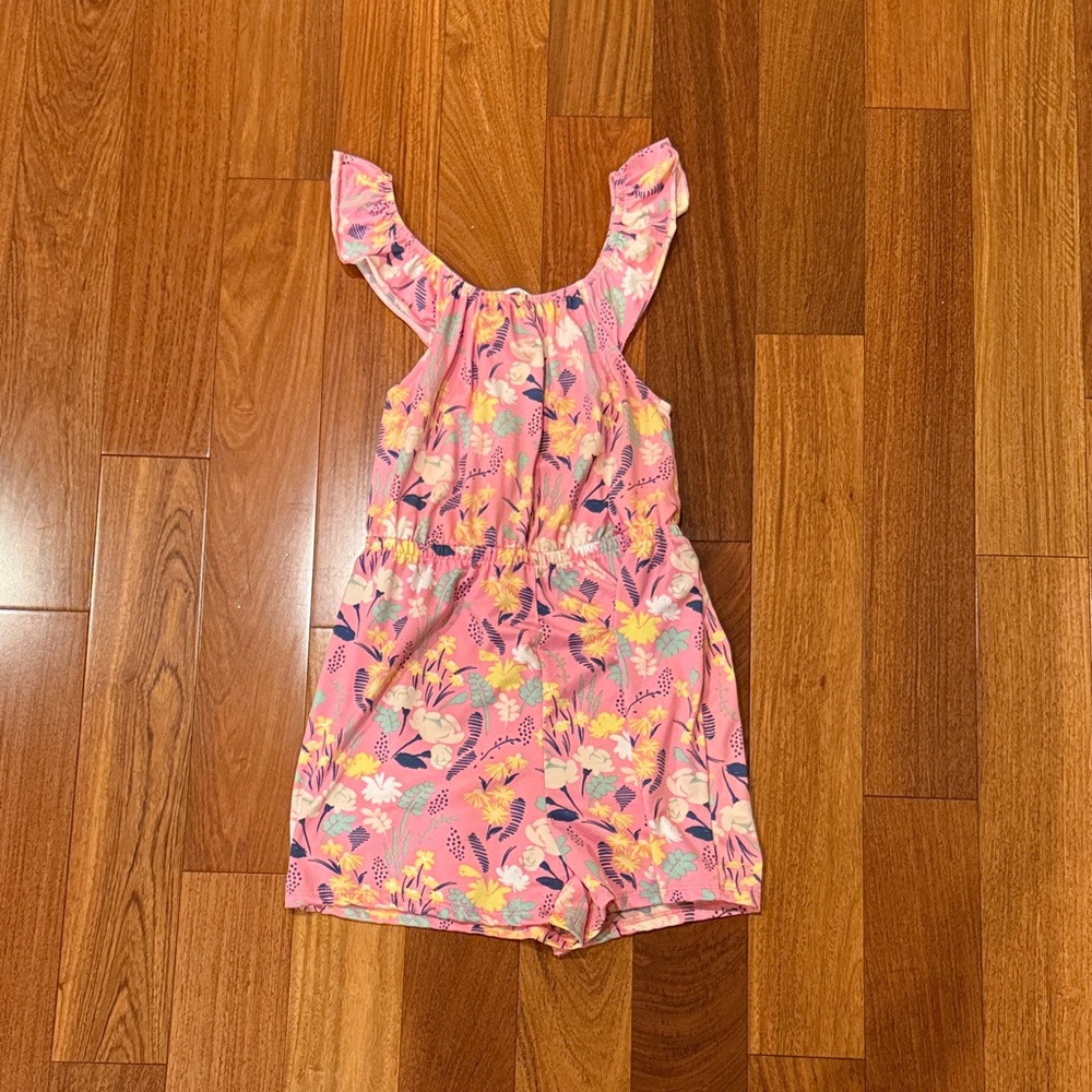 Floral Pink Kids Romper